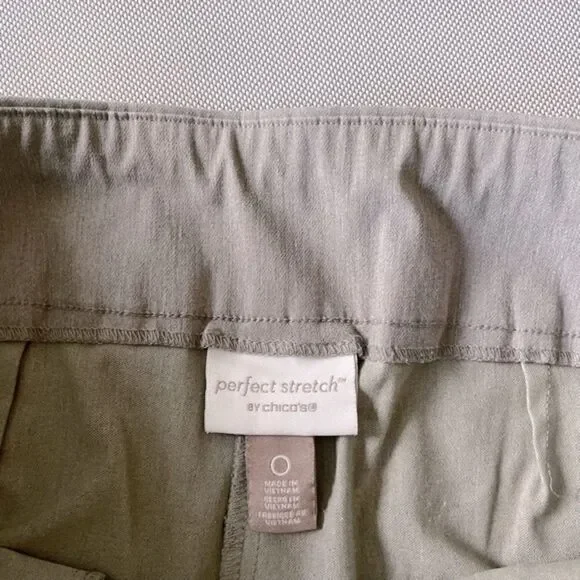Chico’s Gray Perfect Stretch Dress Pants Women’s Chico’s Size 0 - Picture 7 of 7